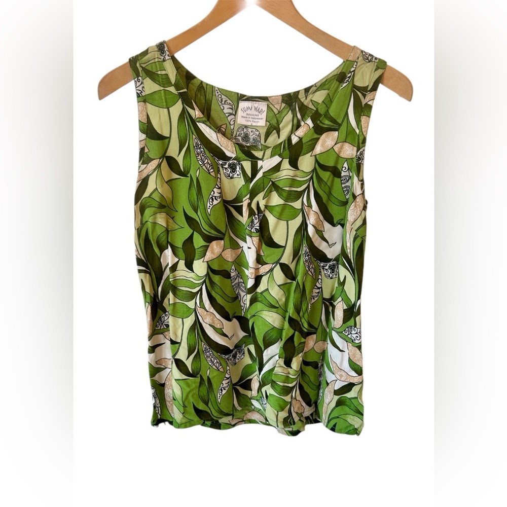Vintage Sumi Ware Shirt Women's Hawaiian Tropical Sz. Small